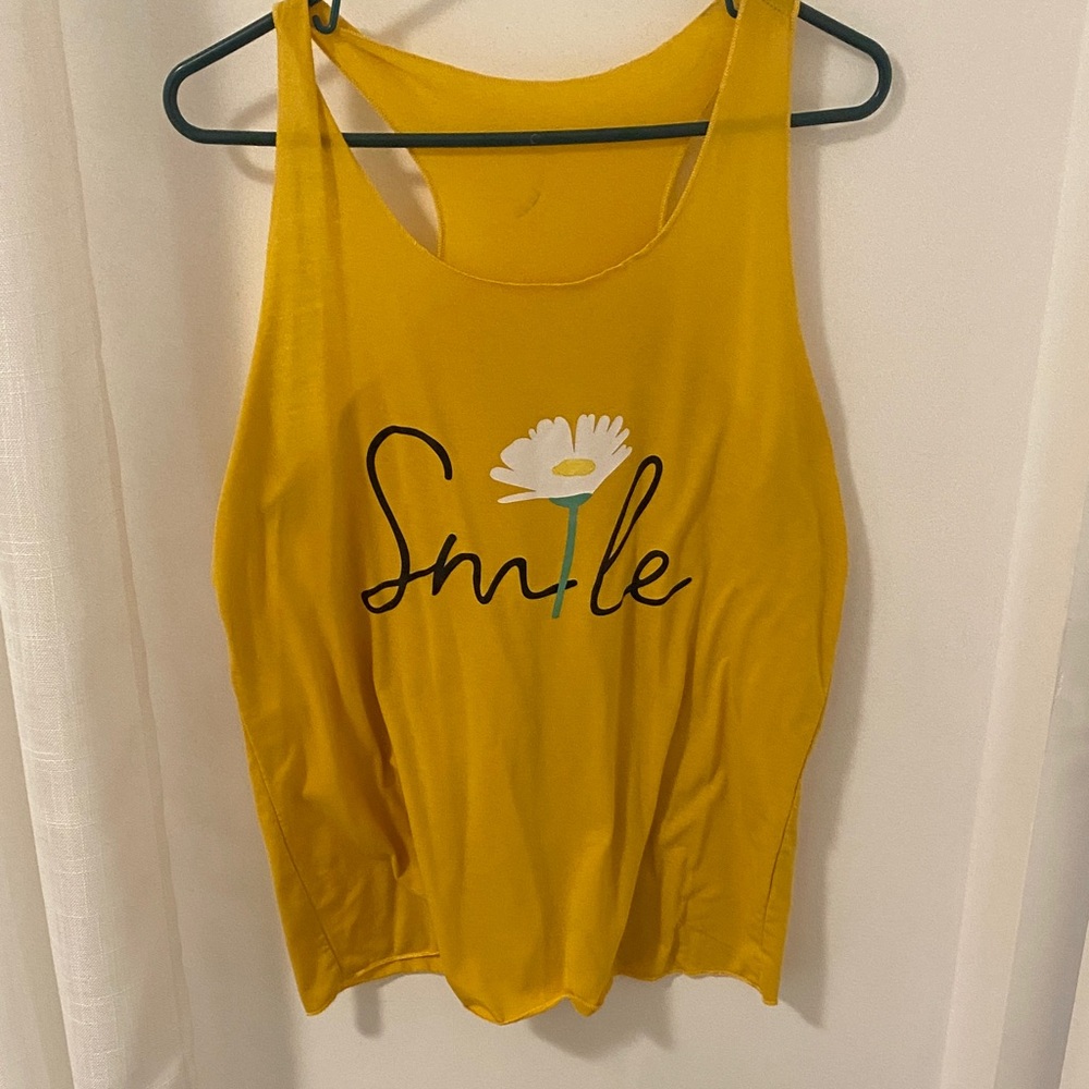 Yellow Smile Tank Top